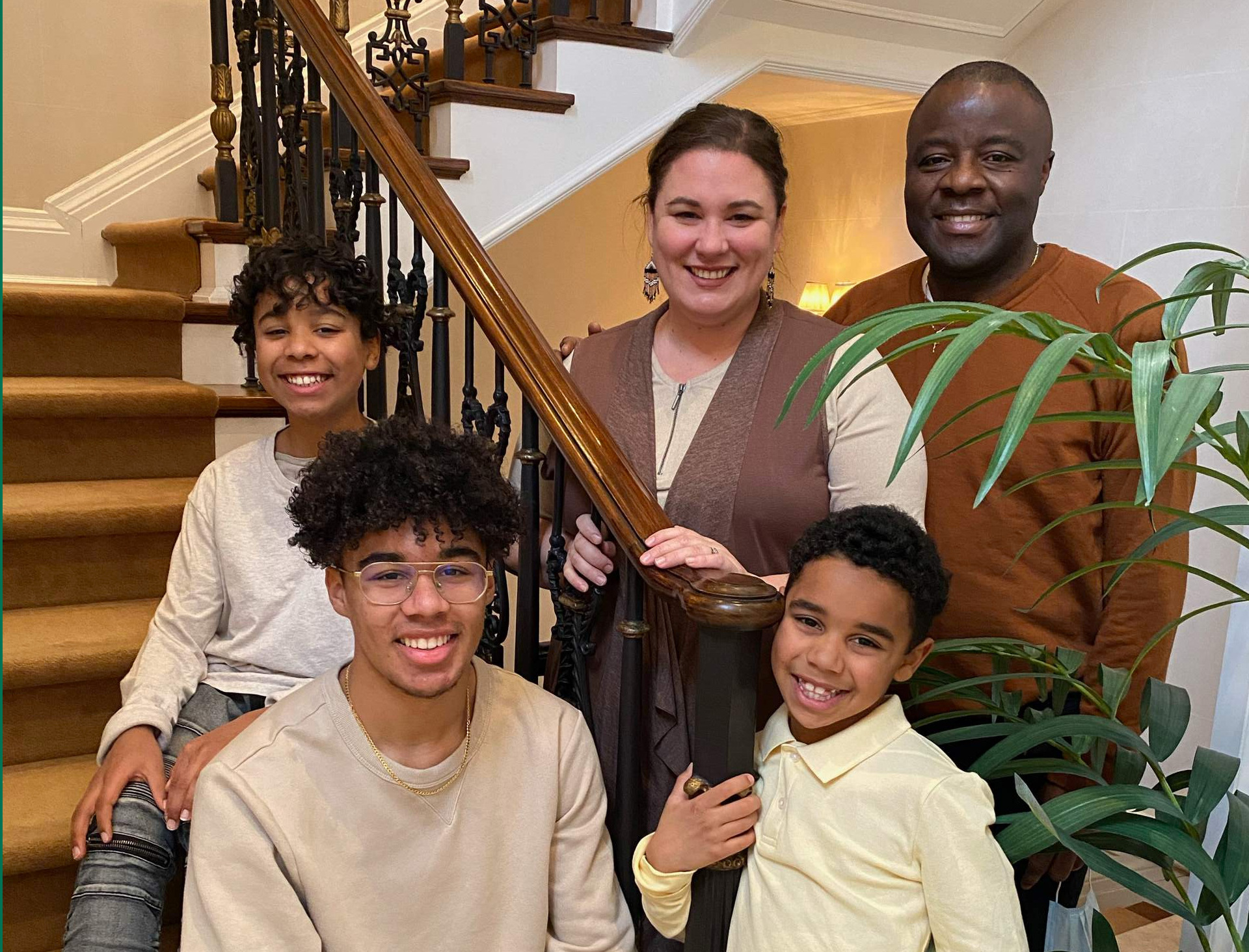 A family photograph of the Mbondas